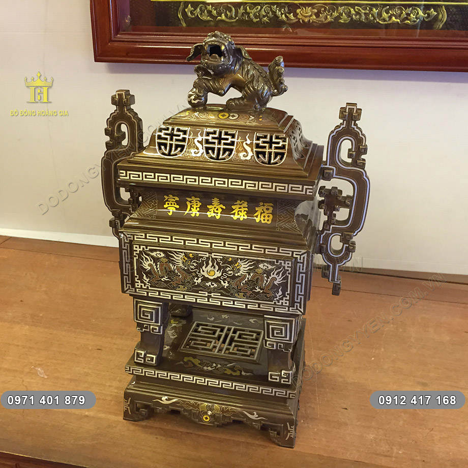 đỉnh vu&ocirc;ng khảm ngũ sắc